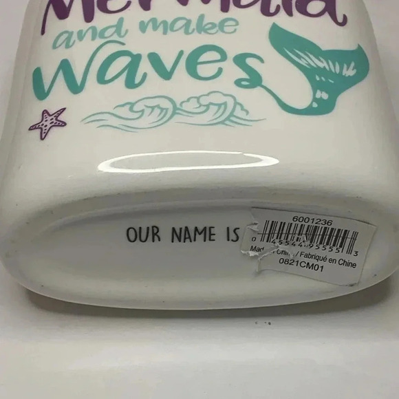 Soap Dispenser Our Name Is Mud Be A Mermaid 12 oz New - Picture 4 of 5